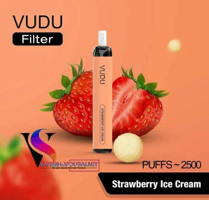 strawberry ice cream Best Vape Store UAE Online | Dxb Vape Club Online VUDU DISPOSABLE VAPE (2500 PUFFS) IN DUBAI