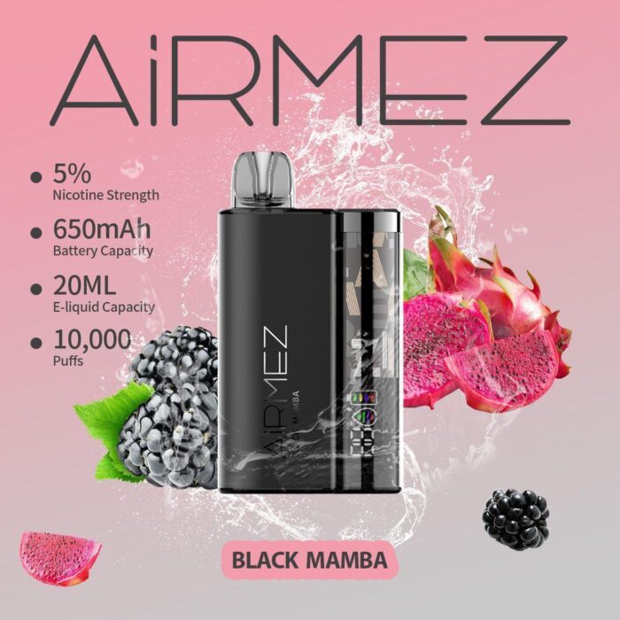 AiRMEZ 10000 Puffs Disposable Vape Black Mamba