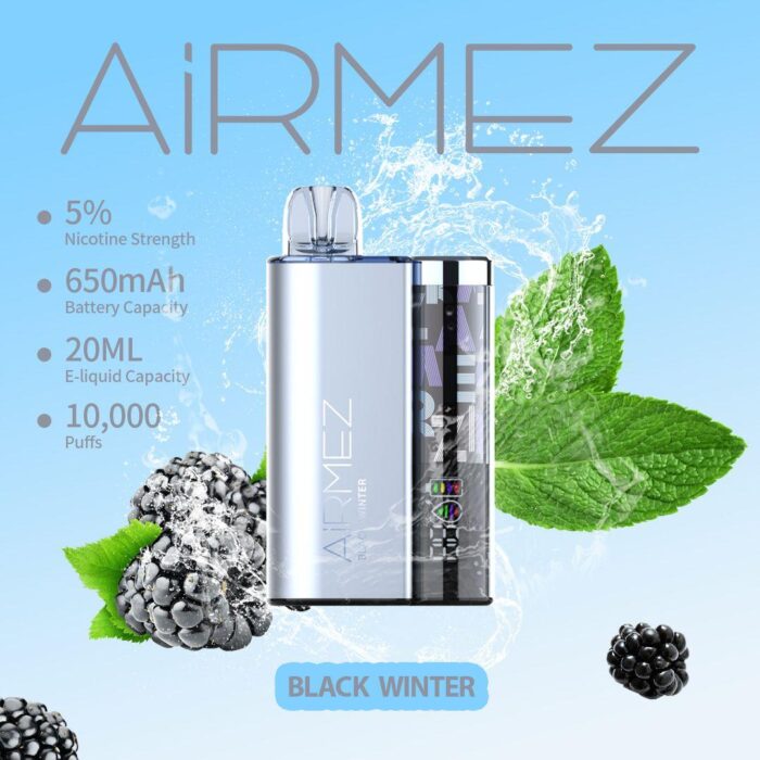 AiRMEZ 10000 Puffs Disposable Vape Black Winter