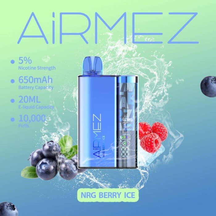 AiRMEZ 10000 Puffs Disposable Vape Nrg Berry Ice