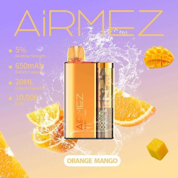 AiRMEZ 10000 Puffs Disposable Vape Orange Mango