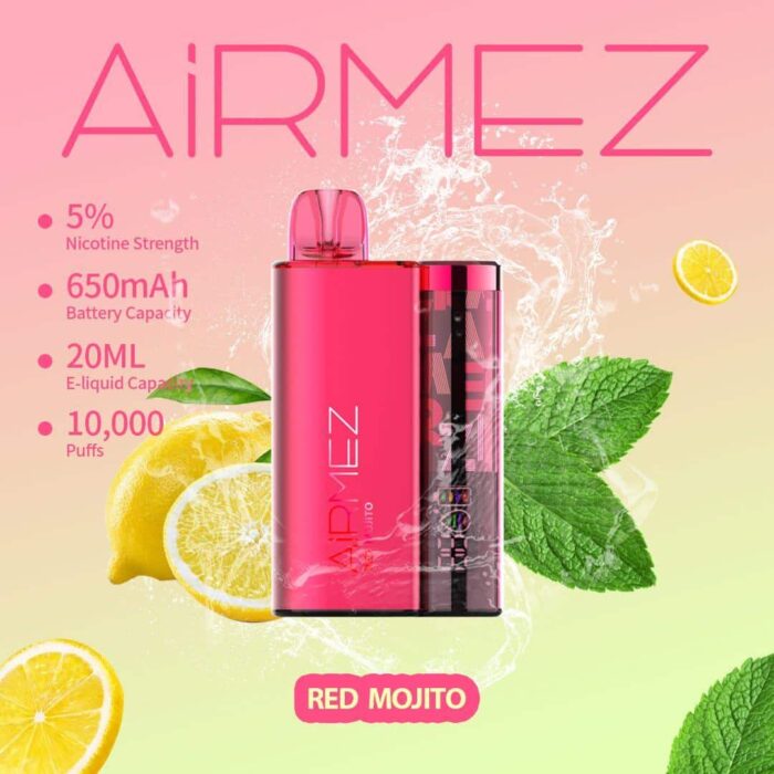 AiRMEZ 10000 Puffs Disposable Vape Red Mojito