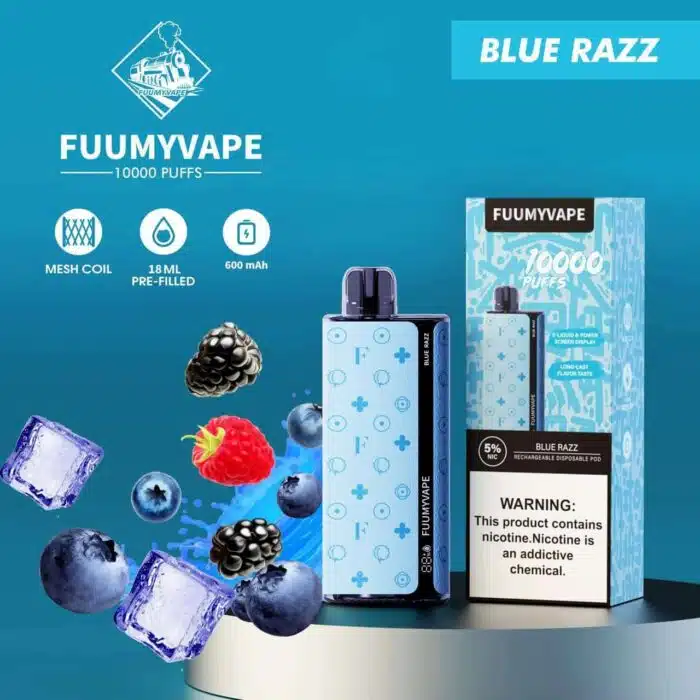 Blue Razz Best Vape Store UAE Online | Dxb Vape Club Online Fuumy Vape Disposable 10000 Puffs In Dubai