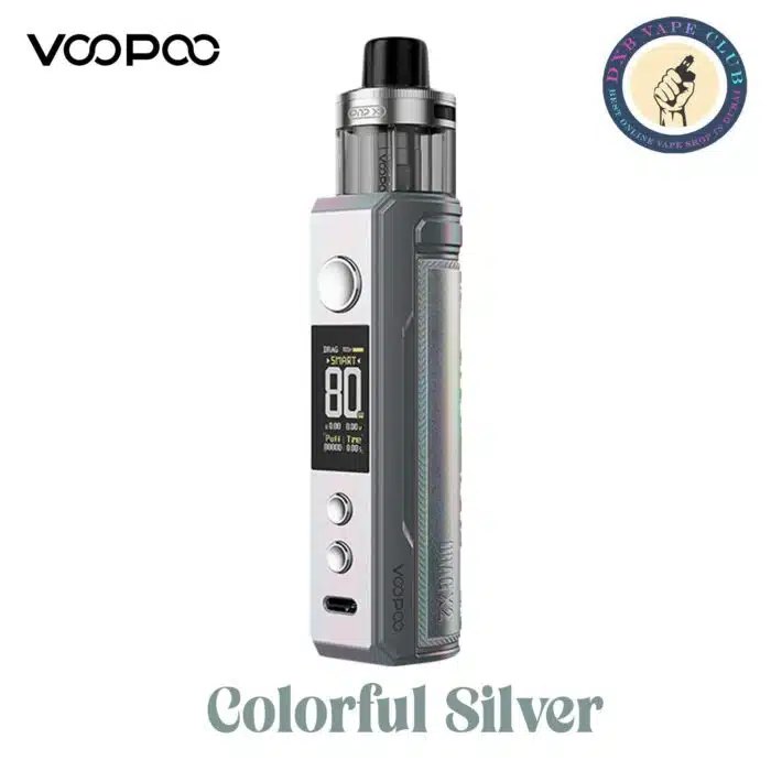 Colorful Silver 1 Best Vape Store UAE Online | Dxb Vape Club Online Voopoo Drag X2 Vape Kit 80W In Dubai UAE