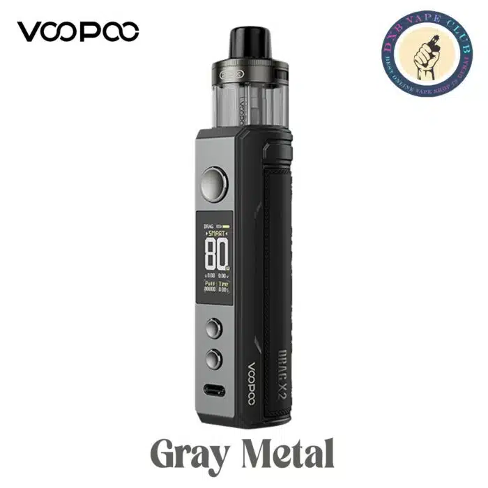 Gray Metal 1 Best Vape Store UAE Online | Dxb Vape Club Online Voopoo Drag X2 Vape Kit 80W In Dubai UAE