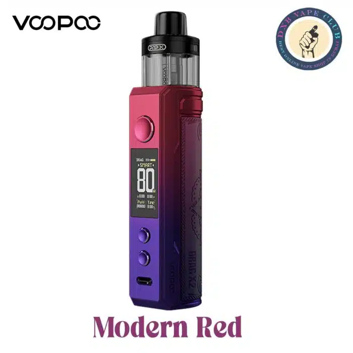 Modern Red 1 Best Vape Store UAE Online | Dxb Vape Club Online Voopoo Drag X2 Vape Kit 80W In Dubai UAE