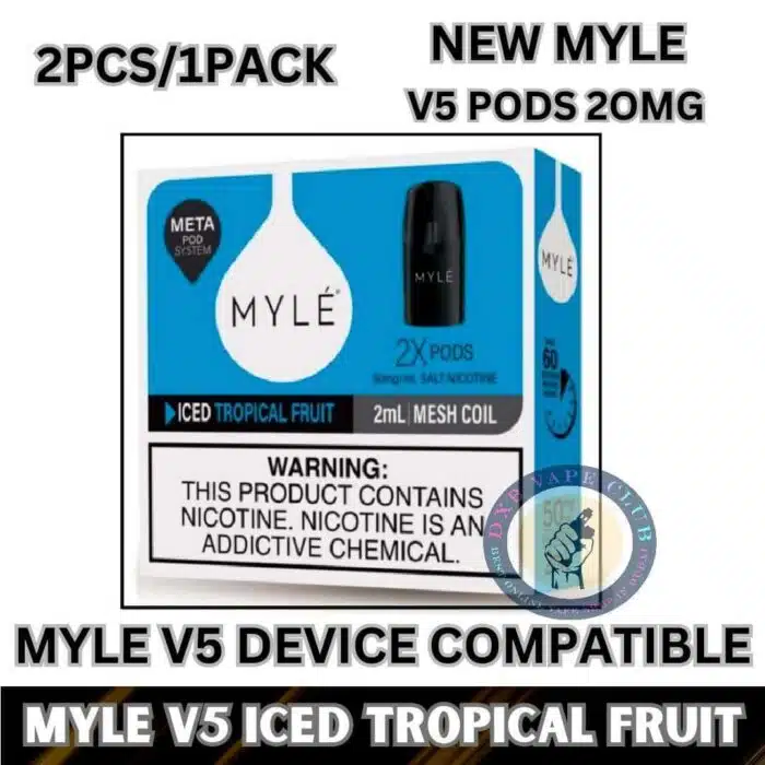 Myle V5 Pods Myle Meta Pods 1600 Puffs 10