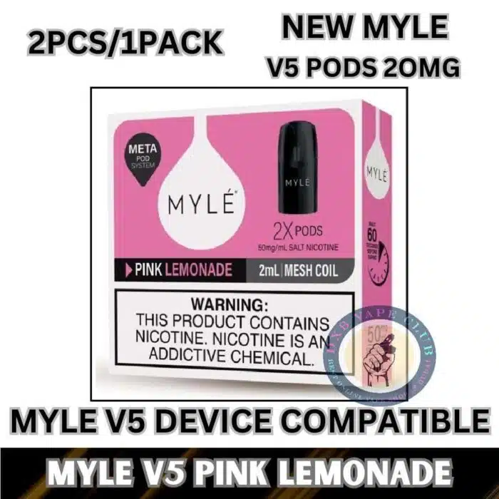 Myle V5 Pods Myle Meta Pods 1600 Puffs 2