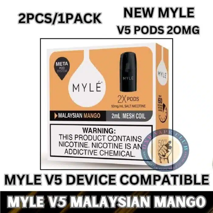 Myle V5 Pods Myle Meta Pods 1600 Puffs 3