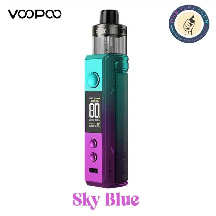 Sky Blue 1 Best Vape Store UAE Online | Dxb Vape Club Online Voopoo Drag X2 Vape Kit 80W In Dubai UAE