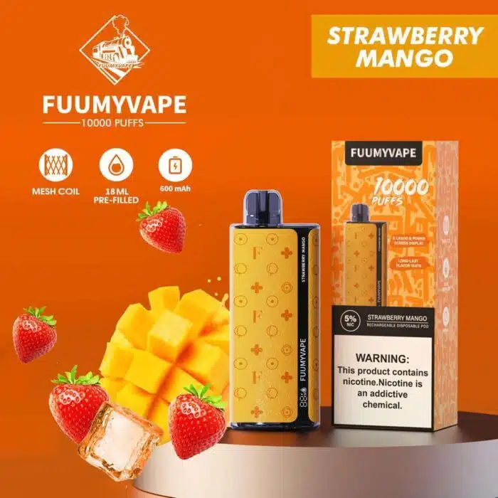 Strwberry Mango 10000 Best Vape Store UAE Online | Dxb Vape Club Online Fuumy Vape Disposable 10000 Puffs In Dubai