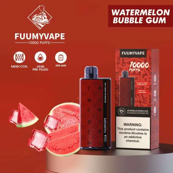 Watermelon Bubble Gum 2 Best Vape Store UAE Online | Dxb Vape Club Online Fuumy Vape Disposable 10000 Puffs In Dubai