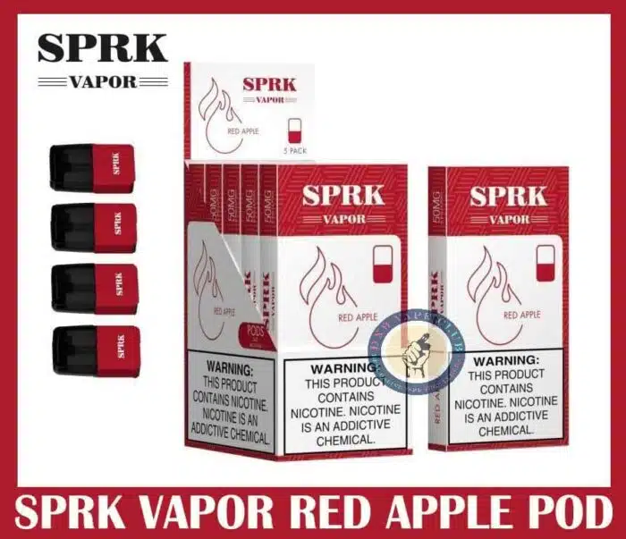 SPRK Vapor V4 Pods Red Apple