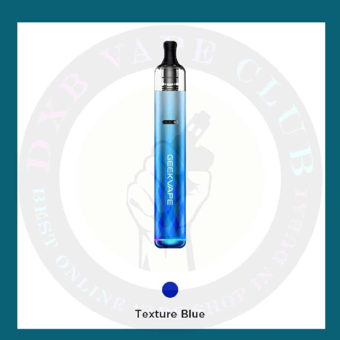 Texture Blue Best Vape Store UAE Online | Dxb Vape Club Online Geekvape Wenax S3 Pod Kit 18-Watt 1100mAh