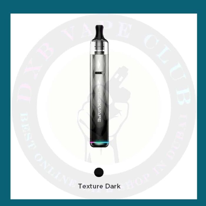 Texture Dark Best Vape Store UAE Online | Dxb Vape Club Online Geekvape Wenax S3 Pod Kit 18-Watt 1100mAh