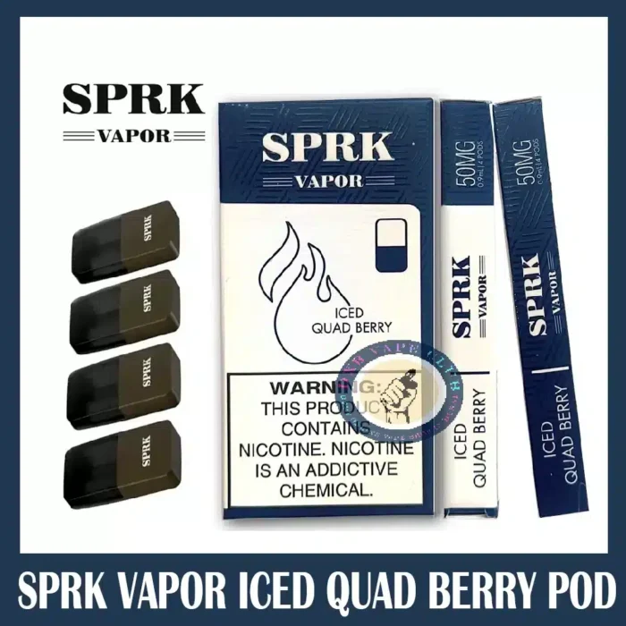 iced quad berry SPRK VAPOR POD