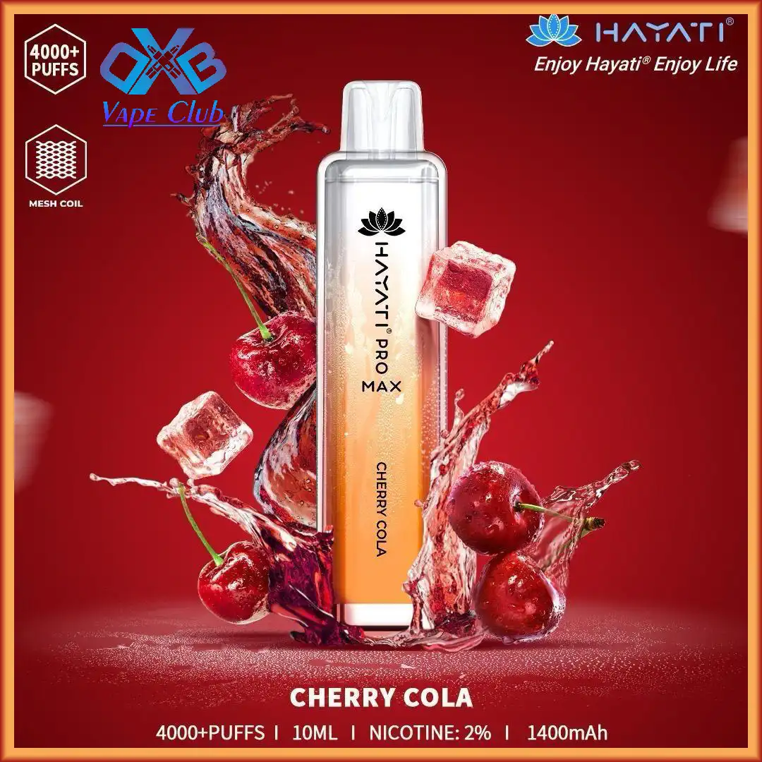 Hayati-Pro-Max-Cherry-Cola-4000-Puffs-Disposable-Vape-in-Dubai-UAE