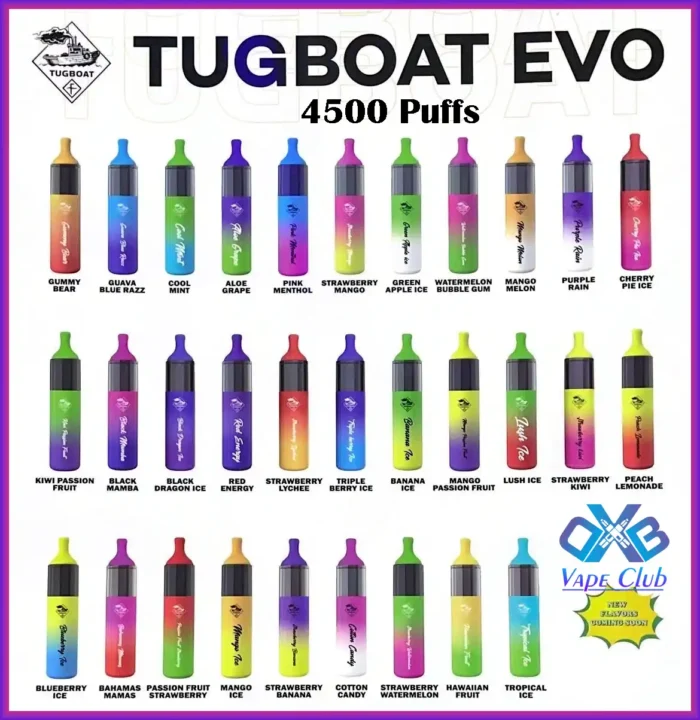 Tugboat EVO Disposable Vape 4500 Puffs