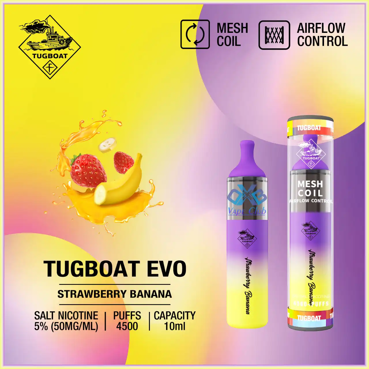 Tugboat-Evo-Strawberry-Banan-4500-Puffs-Disposable-Vape