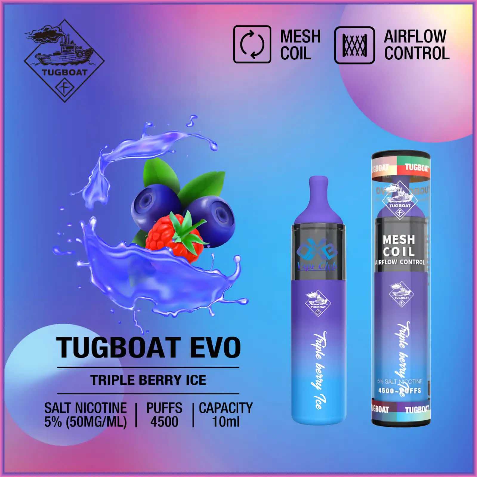 Tugboat-Evo-Triple-Berry-Ice-4500-Puffs-Disposable-Vape