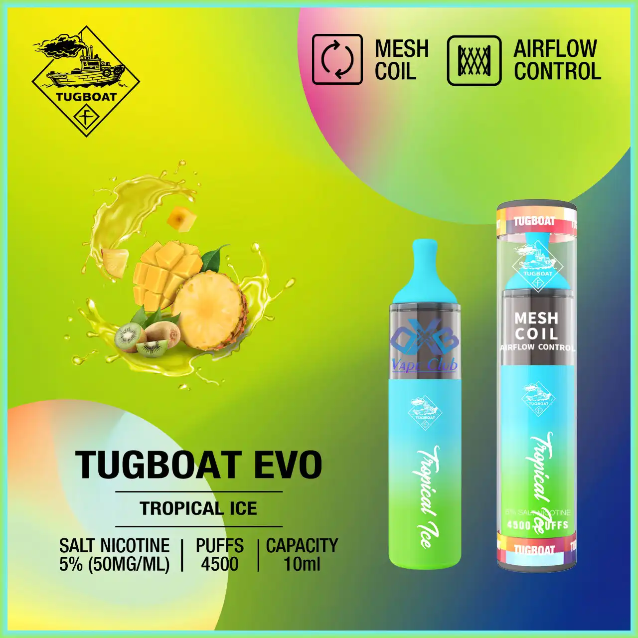 Tugboat-Evo-Tropical-Ice-4500-Puffs-Disposable-Vape