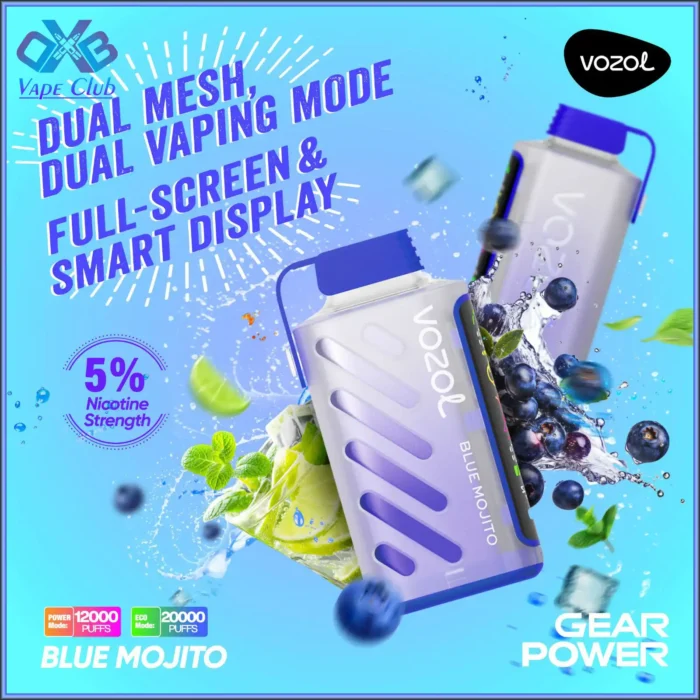 Vozol-Gear-Power-20000-Puffs-Blue-Mojito-Disposable-Vape