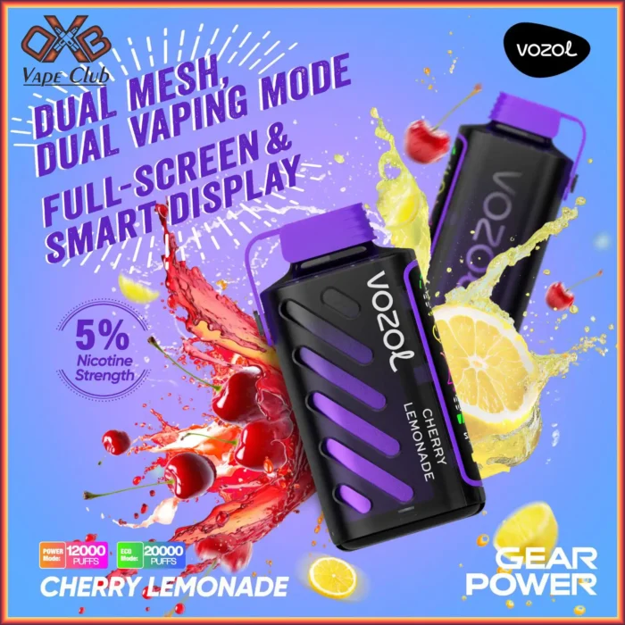 Vozol-Gear-Power-20000-Puffs-Cherry-lemonade-Disposable-Vape