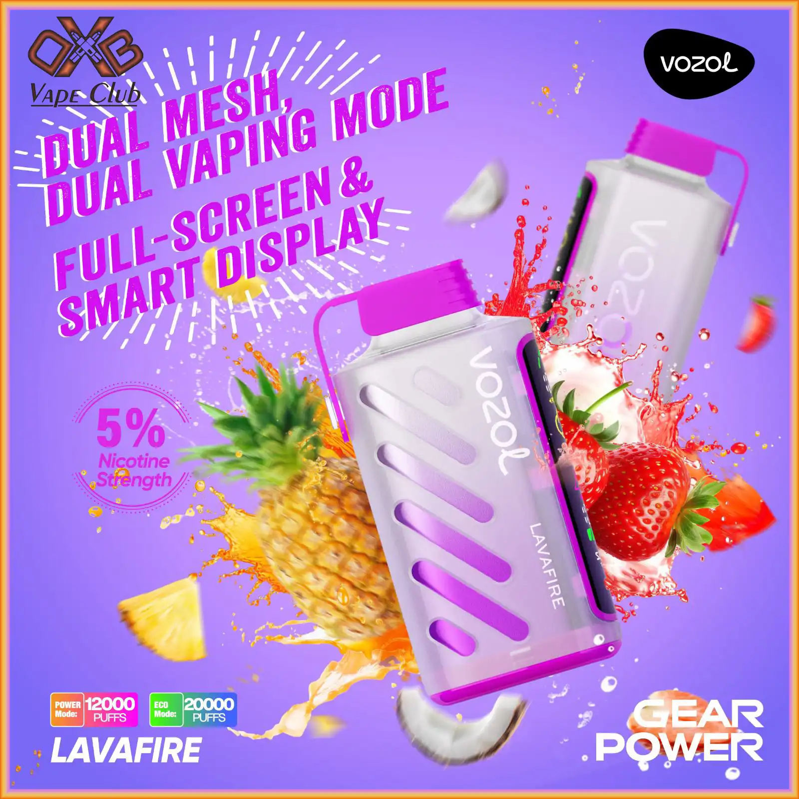 Vozol-Gear-Power-20000-Puffs-Lavafire-Disposable-Vape