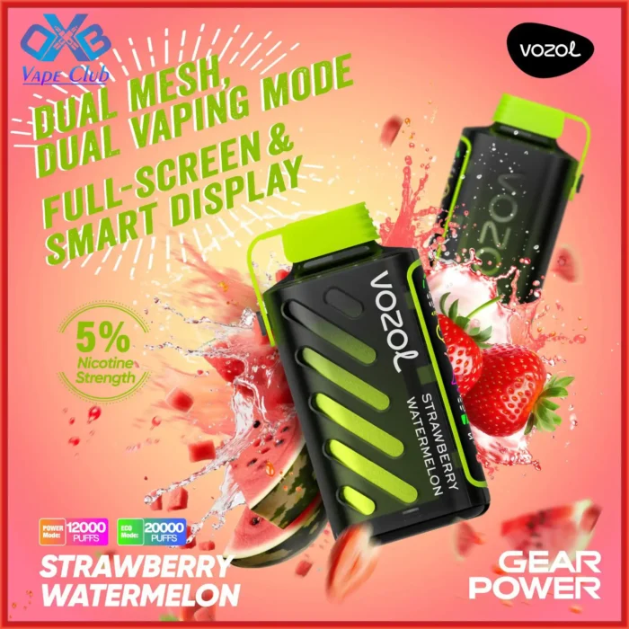 Vozol-Gear-Power-20000-Puffs-Strawberry-Watermelon-Disposable-Vape