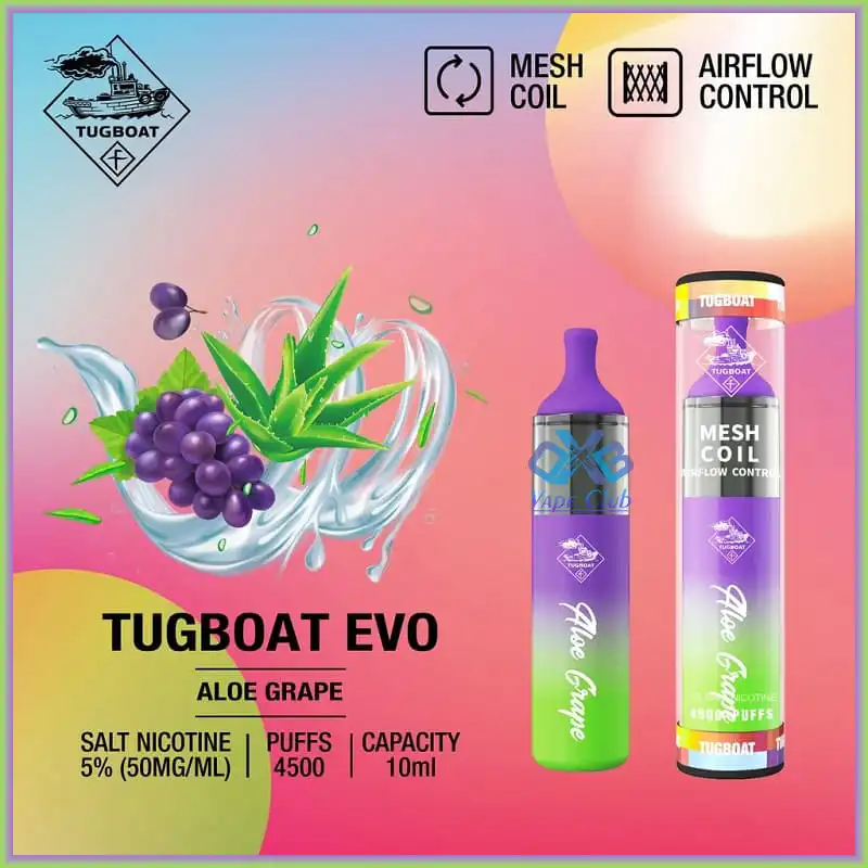 tugboat-evo-4500-puffs-aloe-grape Disposable Vape