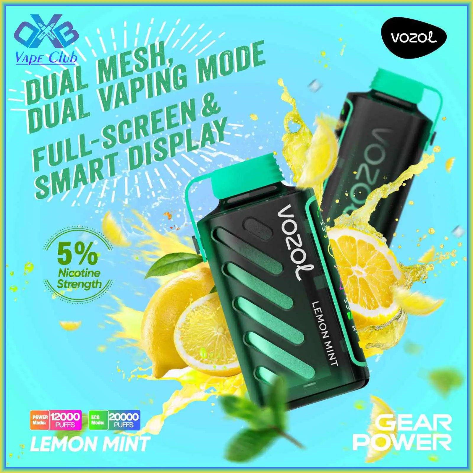 vozol-gear-power-20000-puffs-in-dubai-LEMON-MINT