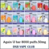 AGAIN U-BAR Disposable Vape 8000 Puffs