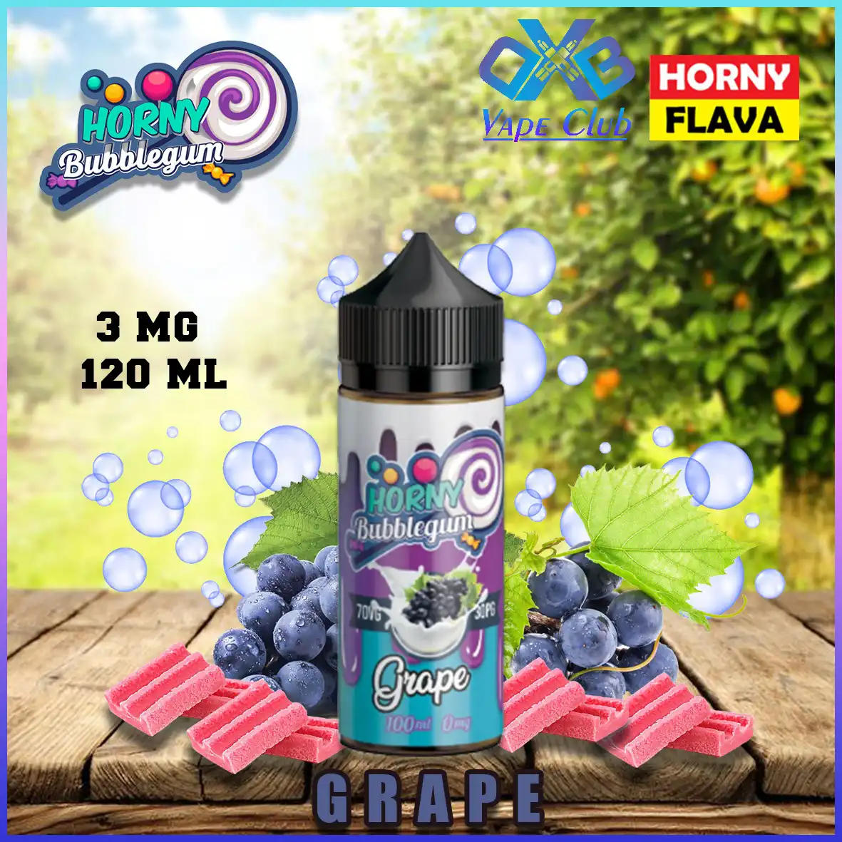 Horny-Flava-120ml-E-Liquid-Grape