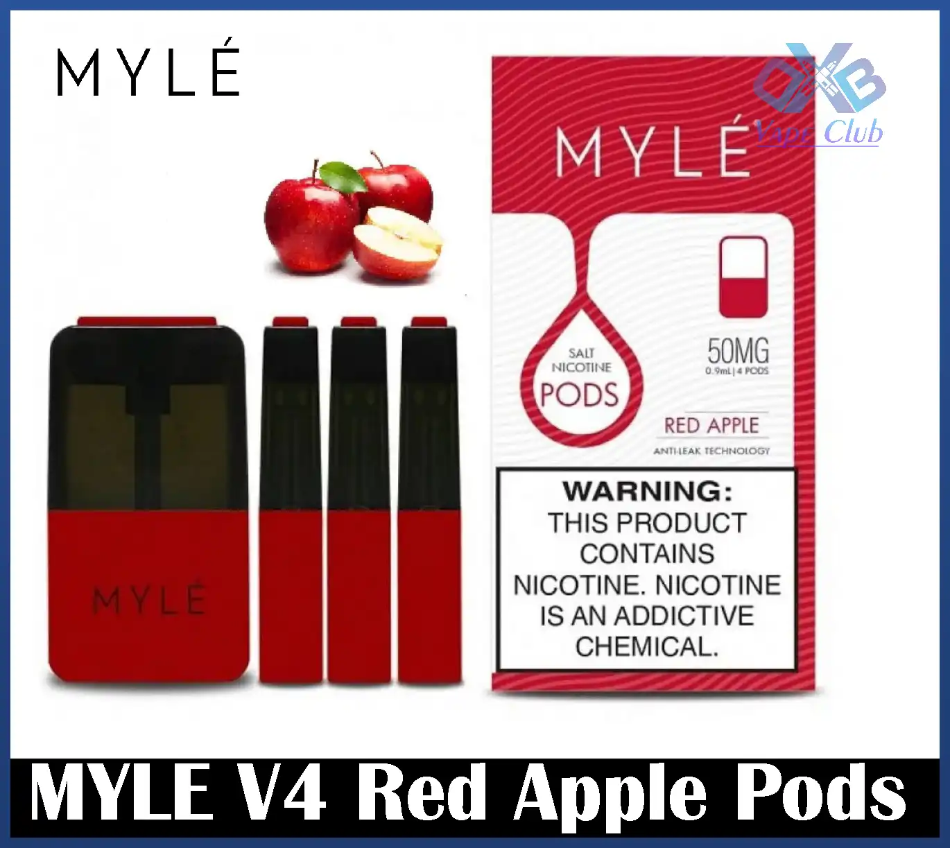 Myle-V4-Pods-Red-Apple