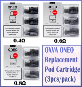 OXVA ONEO Replacement Pod Cartridge 3pcs pack Best Vape Store UAE Online | Dxb Vape Club Online Oxva Oneo Replacement Pod Cartridge - AED 45