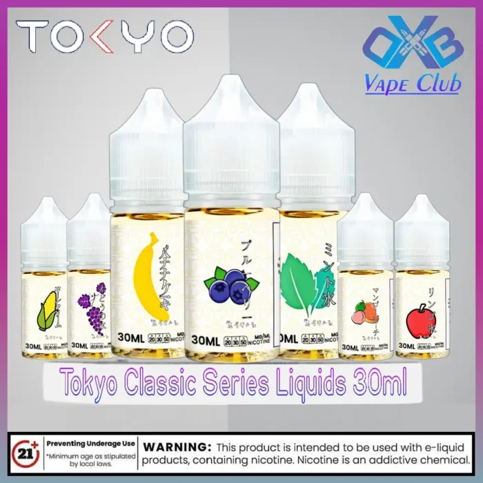 Tokyo Salt Nic E-Liquid 30ml Classic