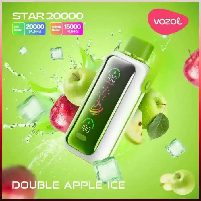 VOZOL Star 20000 Puffs Price in Dubai DOUBLE APPLE ICE