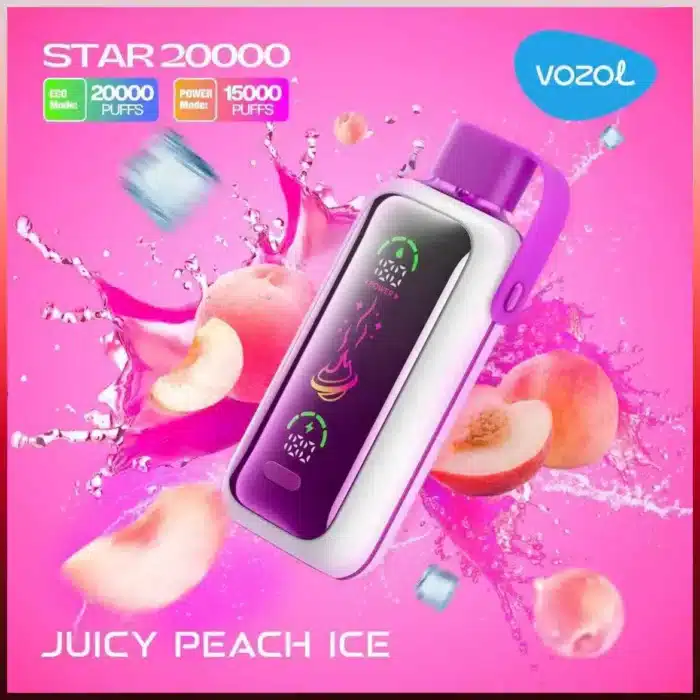 VOZOL Star 20000 Puffs Price in Dubai JUICY PEACH ICE