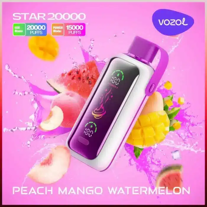 VOZOL Star 20000 Puffs Price in Dubai PEACH MANGO WATERMELON