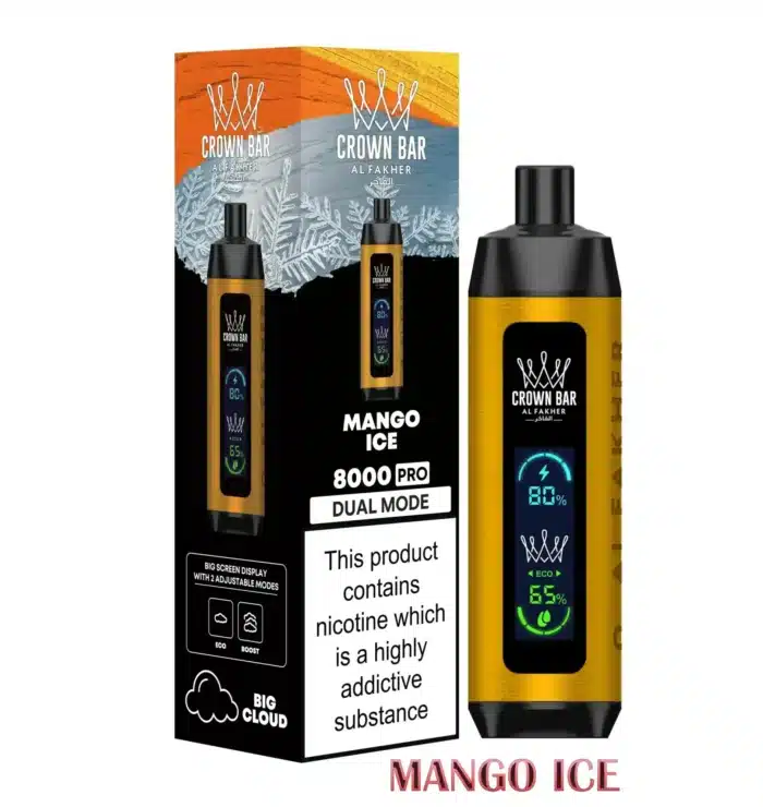 al fakher 8000 pro dual mode Mango Ice scaled