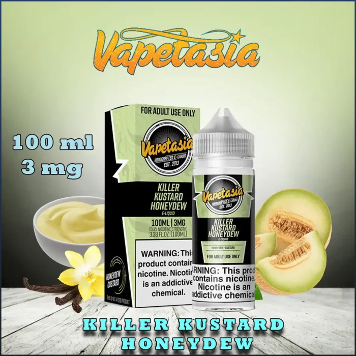 KILLER Kustard Honeydew by Vapetasia Short Fill 100ML In UAE