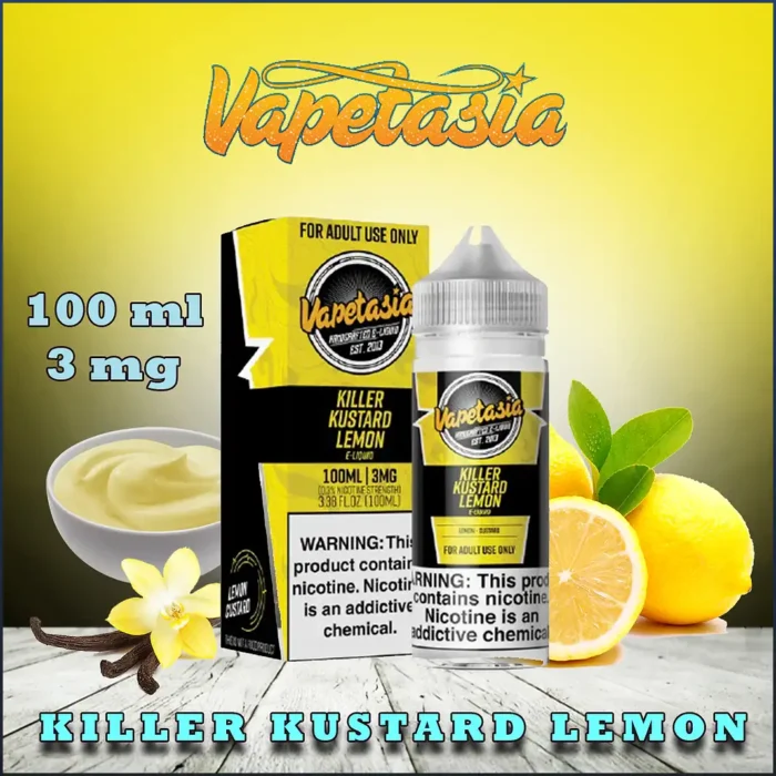 KILLER Kustard Lemon by Vapetasia Short Fill 100ML In UAE