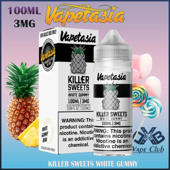 KILLER SWEETS WHITE GUMMY by Vapetasia Short Fill 100ML In UAE