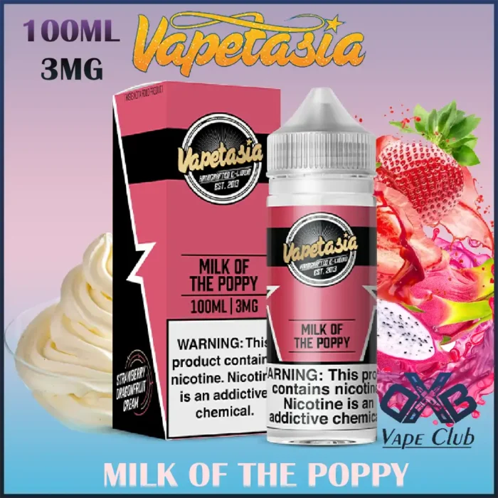 Milk Of The Poppy by Vapetasia Short Fill 100ML In UAE