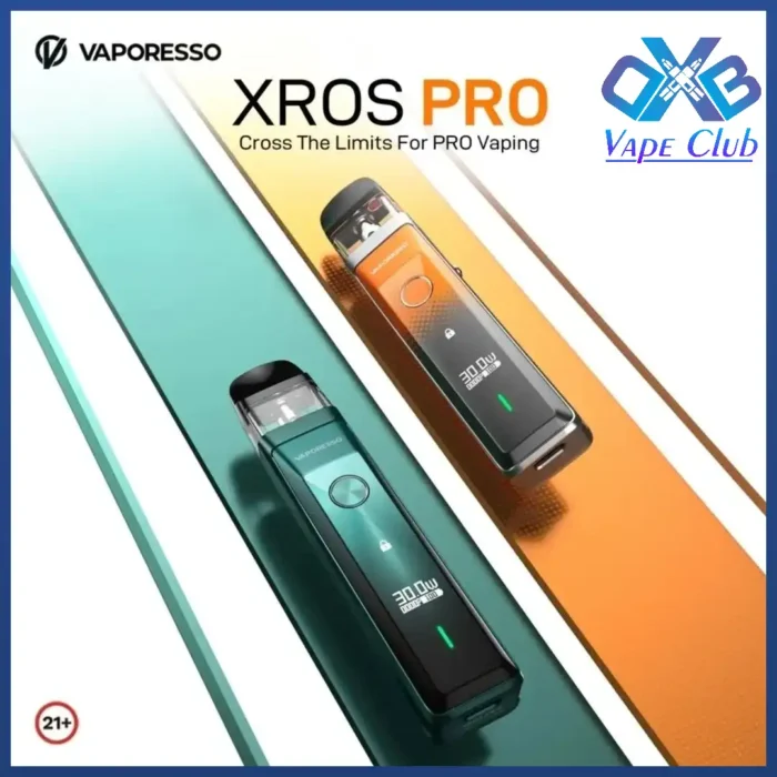 Vaporesso XROS Pro Vape Kit 30w Best Vape Store UAE Online | Dxb Vape Club Online Vaporesso XROS Pro Vape Kit | 30W 1200mAh Battery In Dubai