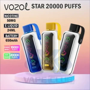 Vozol Star 20000 Puffs Disposable Vape 1 Vozol Star 20000 Puffs Disposable Available in Dubai Best Vape Store UAE Online | Dxb Vape Club Online Vozol Star 20000 Puffs Disposable Vape