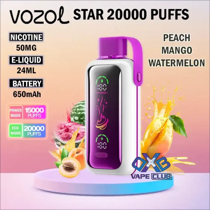 Vozol-Star-20000-Puffs-Disposable-Peach-Mango-Watermeln