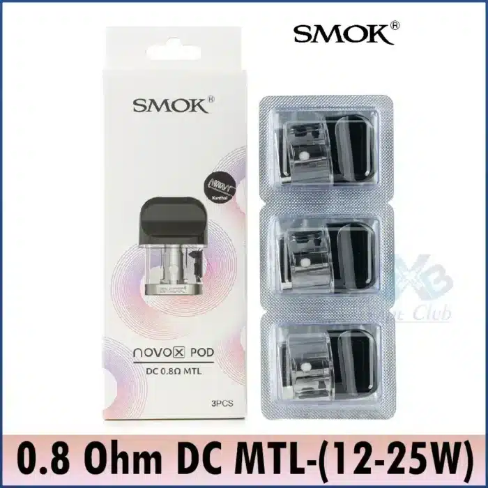 smok-novo-x-0.8-Ohm-DC-MTL-12-25W-pods