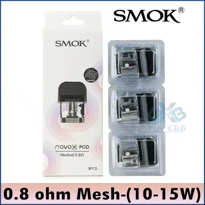 smok-novo-x-0.8-ohm-Mesh-10-15W-pods