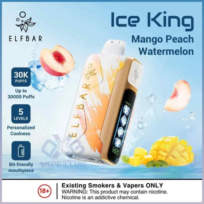 ELF BAR ICE KING 30000 PRICE IN DUBAI MANGO PEACH WATERMELON